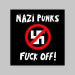 Nazi Punks Fuck Off čierne trenírky BOXER s tlačeným logom,  top kvalita 95%bavlna 5%elastan